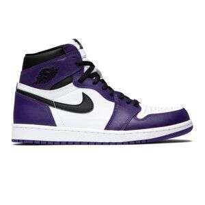 Mens Air Jordan 1 Retro High OG Sneakers Court Purple 2.0